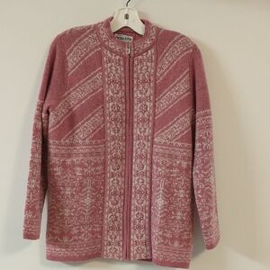 Pendleton Lambswool Fully Lined Full Zip Cardigan Small